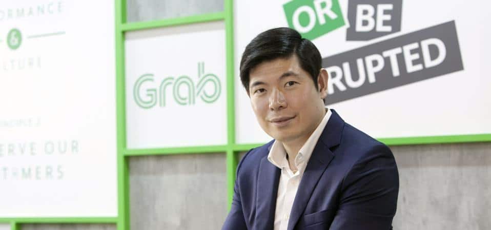 Anthony Tan, co-founder and chief executive officer of Grab, sits for a photograph